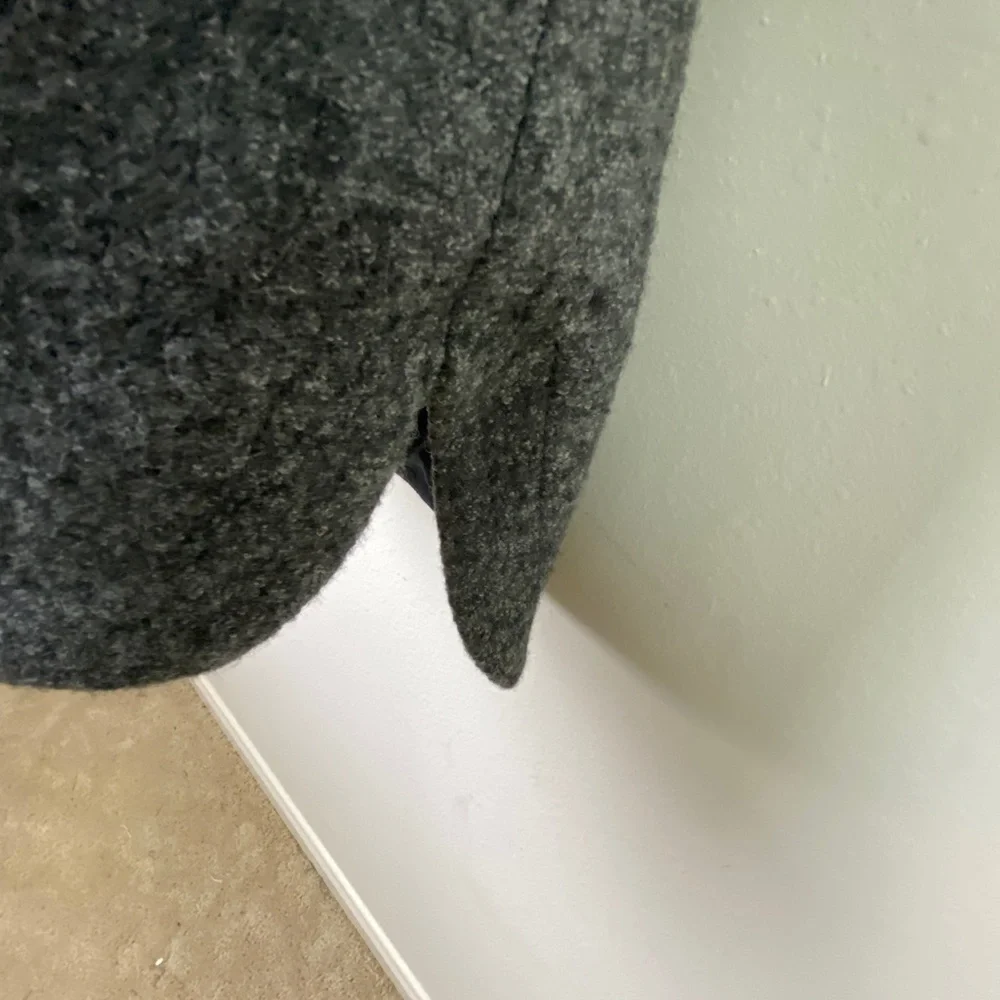 Madewell Leather Pocket Installation Wool Blend Dress - Picture 6 of 9